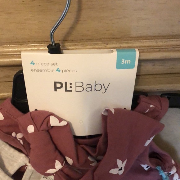 PL Baby Girl Peplum Top, Shirts, Bodysuit & Headband, 4-pc Outfit Set - Picture 6 of 8